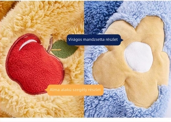 Női Arctic Velvet pizsama, hosszú ujjú, kerek nyakú, extra vastag, 301–350 g/m², 90–95% poliészter