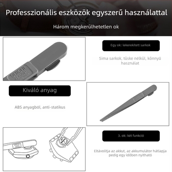 Swatch óraszerviz csipesz – anti-statikus ABS, kettős használat, hátsó fedél eltávolítására és elem cseréjére (1 darab készlet, Swatch kompatibilis, anti-statikus ABS, kettős használat)