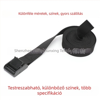 Rögzítő heveder – PP műanyag feszítő, állítható, poggyászhoz, táskákhoz, sátrakhoz – Hongshunxing