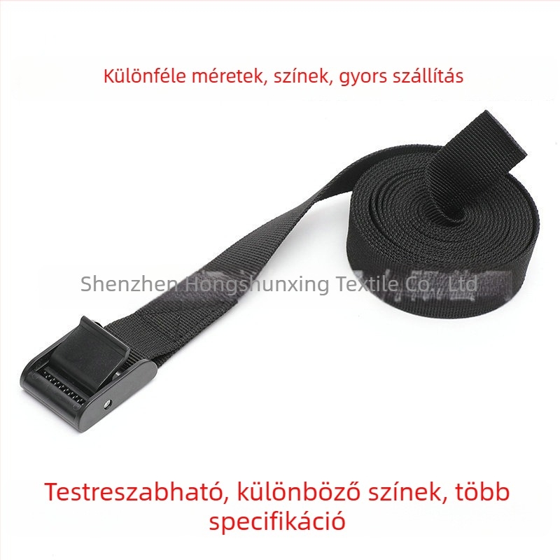 Rögzítő heveder – PP műanyag feszítő, állítható, poggyászhoz, táskákhoz, sátrakhoz – Hongshunxing