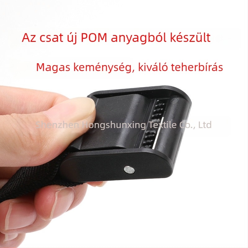 Rögzítő heveder – PP műanyag feszítő, állítható, poggyászhoz, táskákhoz, sátrakhoz – Hongshunxing