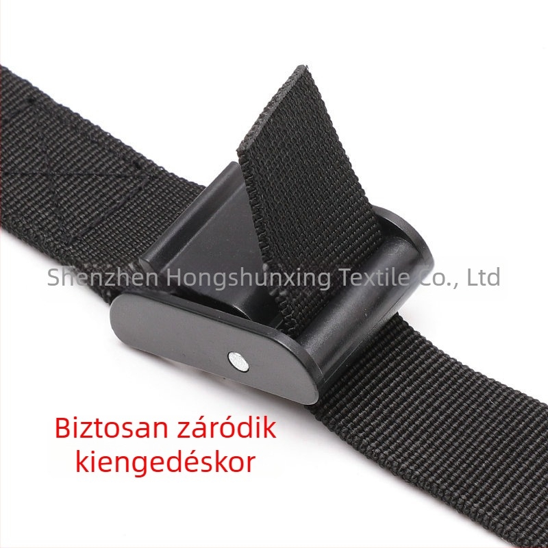 Rögzítő heveder – PP műanyag feszítő, állítható, poggyászhoz, táskákhoz, sátrakhoz – Hongshunxing