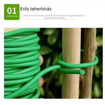 Testreszabott műanyag bevonatú kerti kötődrót; ideális futónövényekhez és más növényekhez, vasdrótos támasz és kötöző zsinór a tájépítéshez.