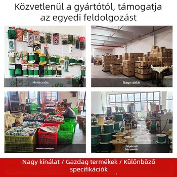 Testreszabott műanyag bevonatú kerti kötődrót; ideális futónövényekhez és más növényekhez, vasdrótos támasz és kötöző zsinór a tájépítéshez.