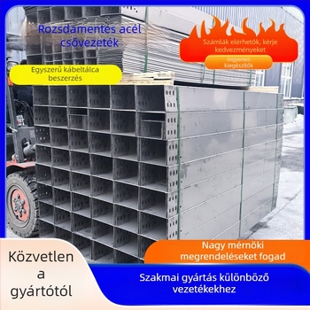 304 rozsdamentes acél kábelhíd, egyedi feldolgozás, tűzálló galvanizálás, konfigurálható modellek, alkalmas föld alatti parkolókhoz és elektromos berendezésekhez