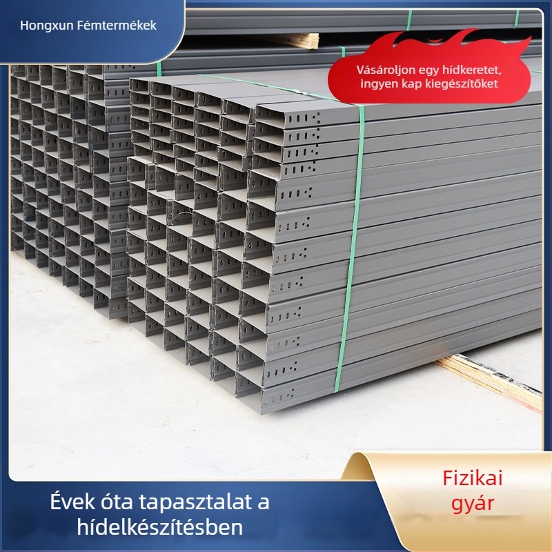 Kábelsín csatorna, tűzálló spray-bevonattal, forróhorganyzott kivitel, modell Hx-005