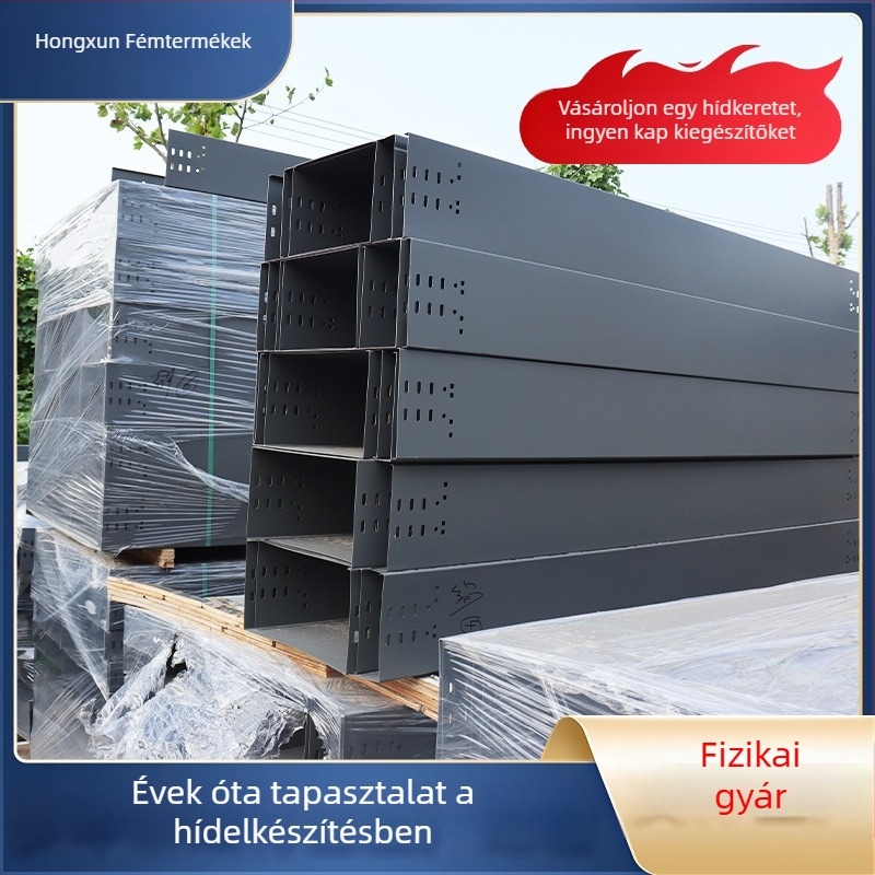 Kábelsín csatorna, tűzálló spray-bevonattal, forróhorganyzott kivitel, modell Hx-005