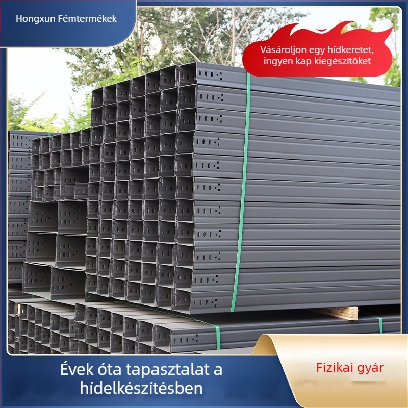Kábelsín csatorna, tűzálló spray-bevonattal, forróhorganyzott kivitel, modell Hx-005