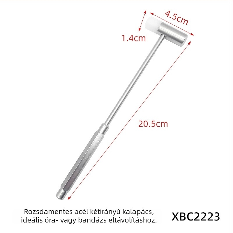 Li Chi órásjavító eszközök — kettős fejű kalapács rozsdamentes acélból, 1 darab készlet, háztartási használat