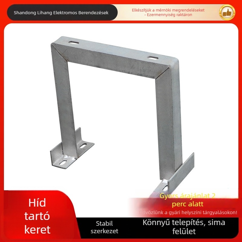 Kábelcsatorna tartó autópályás hidakhoz, horganyzott acélból, testreszabható