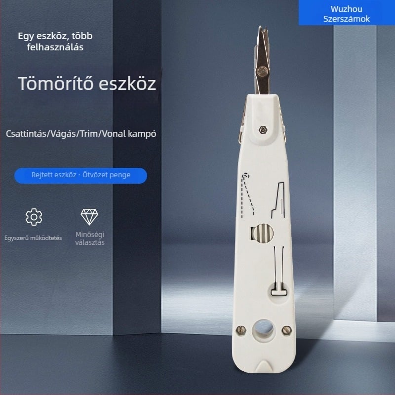 Wuzhou Hálózati Modullal Kötőkábel Vágó – Műanyag, Többfunkciós threading eszköz Crystal Headhez, modulhoz és elosztókerethez