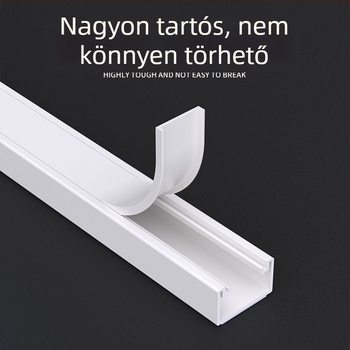 Híd típusú PVC kábelcsatorna ragasztó hátlappal, Zuo Yougong márka, otthoni, irodai és gyári kábelezéshez