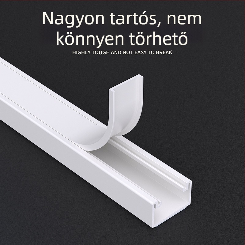 Híd típusú PVC kábelcsatorna ragasztó hátlappal, Zuo Yougong márka, otthoni, irodai és gyári kábelezéshez