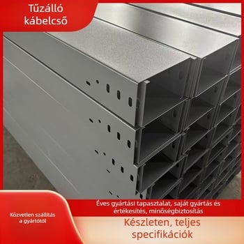 Tűzálló kábelcsatorna – Tálca típusú, galvanizált acél, építkezésre, testreszabható