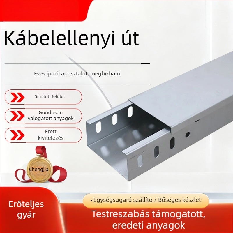 Horganyzott kábelcsatorna – trough-típusú híd; létra-típusú és paletta-típusú opciók, testreszabható