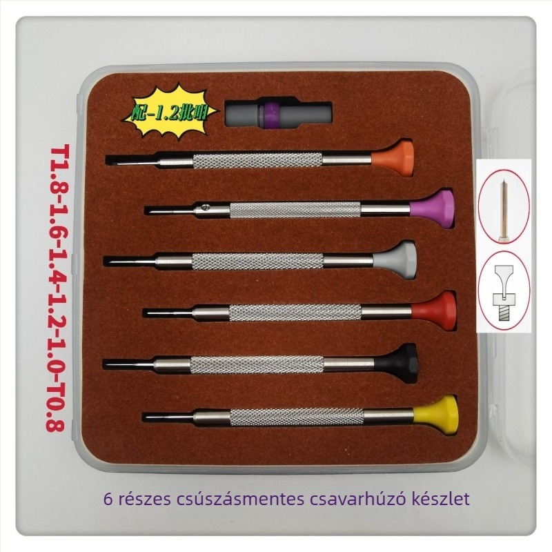 Óraszaki javító eszközök készlet, fém és műanyag, 6 darab (háztartási használat, nemzeti szabvány)
