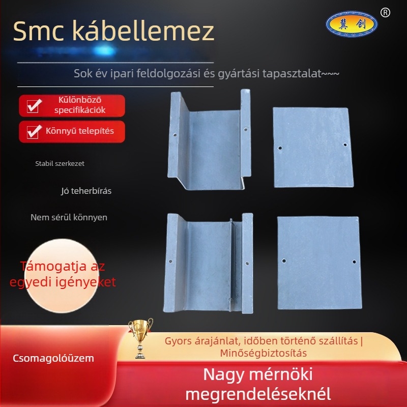 SMC-kompozit kábelcsatorna és kábeldoboz, létra típusú híd, tűzálló és lángálló, nagysebességű vasúti kábelezéshez, testre szabható