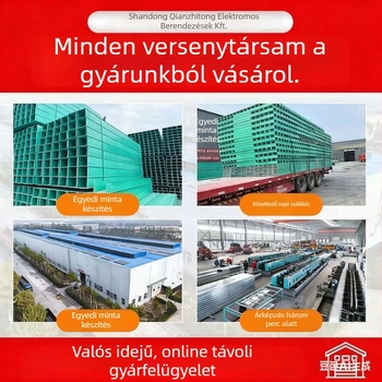 Üvegszálas csatornatípusú kábelcsatorna, tűzálló, palettás típusú híd, Dry Pass márka, modellek: 100×100, 100×200, 200×200, 300×100, 300×200; alkalmazási terület: petro-kémia és villamos ipar.