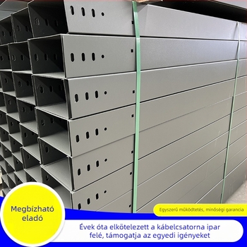 Tűzálló kanalas kábelhíd belső elektromos vezetéshez, Ke Hong márka, anyag: csatornaszerű permetezett híd, alkalmazás: gyárak, iskolák, bevásárlóközpontok