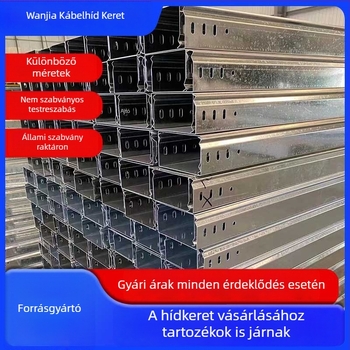 Tűzálló kábelcsatorna, csatornatípus, forrógalvanizált, létra típusú; anyagok: galvanizált acél / alumínium ötvözet / rozsdamentes acél / FRP, márka: Wanjia Tengda, alkalmazások: földalatti parkolók, bevásárlóközpontok, kórházak, szupermarketek, gyárak