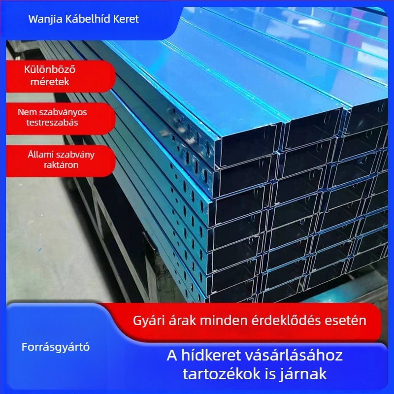 Tűzálló kábelcsatorna, csatornatípus, forrógalvanizált, létra típusú; anyagok: galvanizált acél / alumínium ötvözet / rozsdamentes acél / FRP, márka: Wanjia Tengda, alkalmazások: földalatti parkolók, bevásárlóközpontok, kórházak, szupermarketek, gyárak
