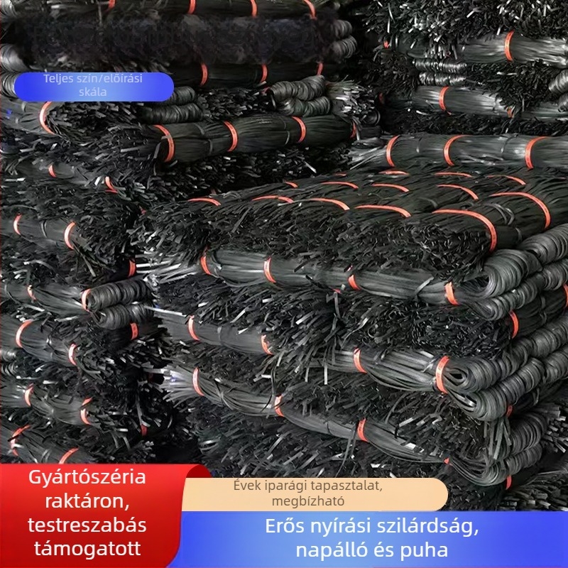 PP kötőpántok általános építéshez és mezőgazdasági felhasználáshoz – testreszabható bambusz kerethez illeszkedő kapcsolóelemek és műanyag kötélhez kapcsolódó kötések