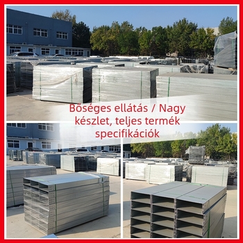 Alumíniumötvözet kábelcsatorna, testreszabható, anyag: alumíniumötvözet, hídtípusok: árok/létra/paléta