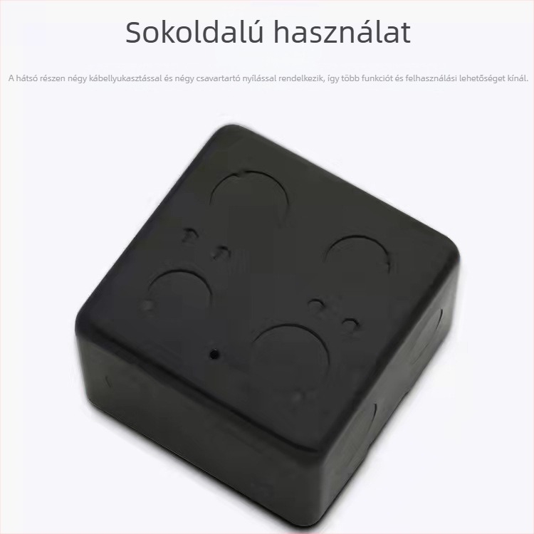 Beépített pop-up rozsdamentes elektromos doboz háztartási használatra, sorozat D02, beépítés: beépített, fedél anyaga: vas, funkció: földelő alsó doboz