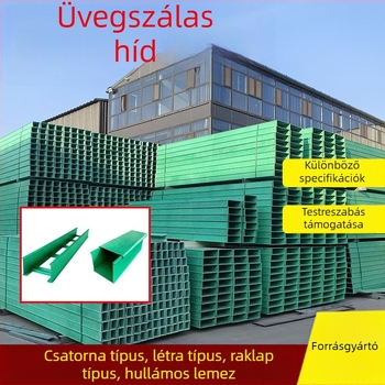 Üvegszálas kábelhíd – grooved/létra/paletta/íves lemez típus, Guoli, üvegszálas váz, ISO 9001