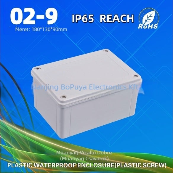 Bo miya kábelcsatlakozó doboz, vízálló, IK07, ABS fedél