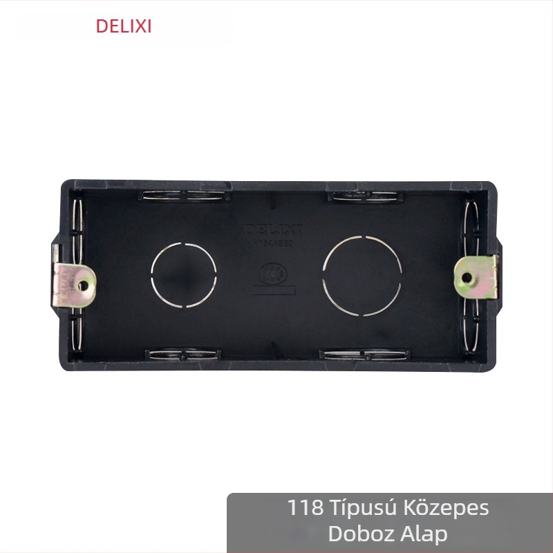 DELIXI ELECTRIC 118 Típus 86 alsó doboz rejtett szereléshez, téglalap alakú kötődoboz nylon burkolattal
