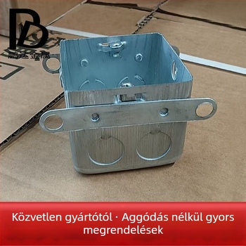 Fém rejtett csatlakozódoboz elektromos vezetékekhez, rejtett szerelésű sorozat, termékkód 011