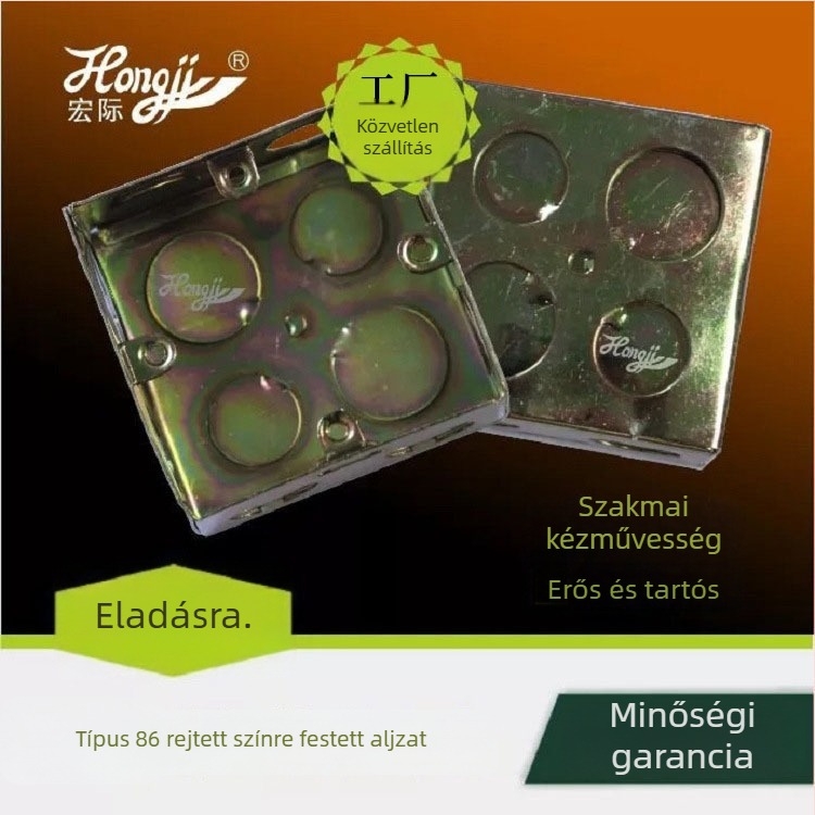 Fém kapcsolódoboz, 86-os típus, rejtett szerelés, kültéri vízálló kábelcsatlakozó doboz