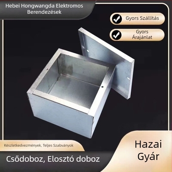 Fém elosztó doboz, Passing box sorozat, vas fedél, Hongwanda