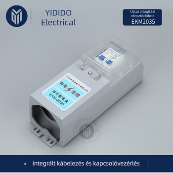 Községi utcai világítási elosztó doboz, belső kapcsoló-vezérlő modul EKM-2035
