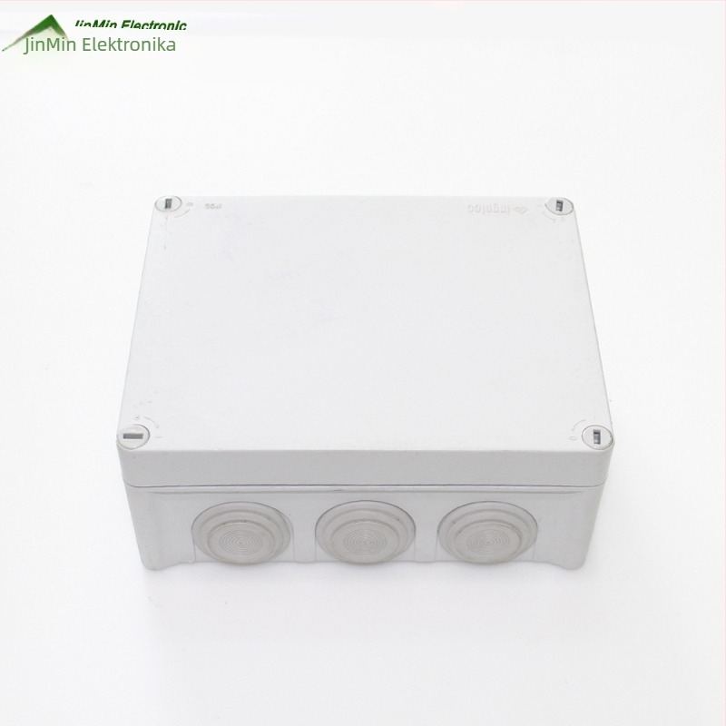 Fali csatlakozó doboz, kör és négyzet alakú, tömített, testre szabható.