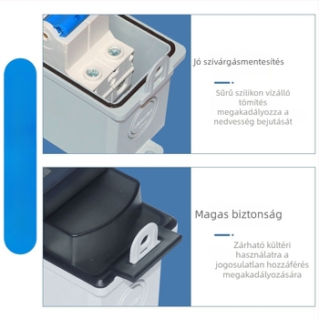 KOO Kültéri utcai világítás csatlakozó doboz vízálló kapcsolóval