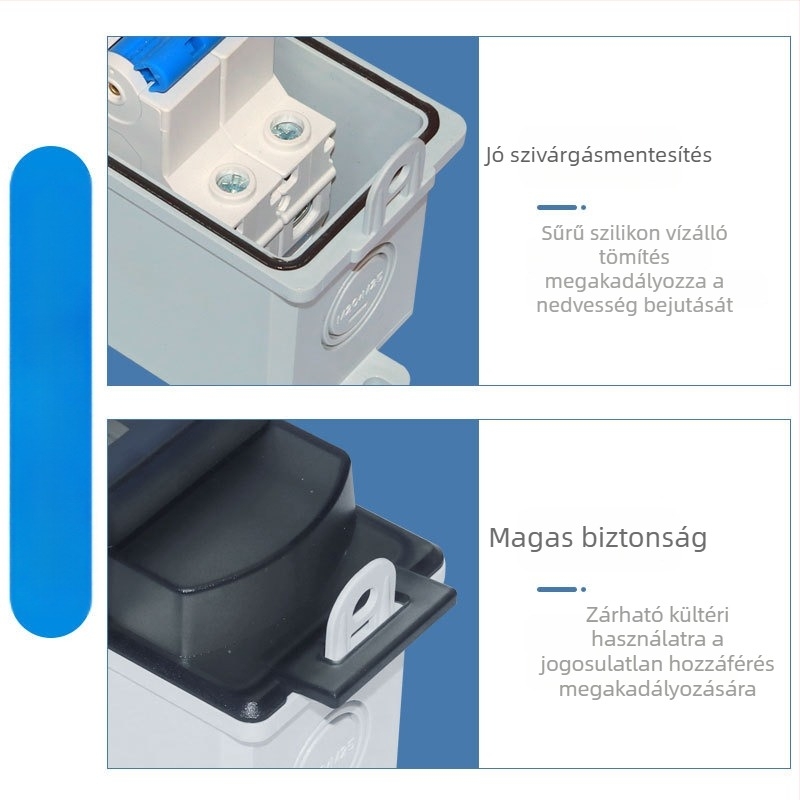 KOO Kültéri utcai világítás csatlakozó doboz vízálló kapcsolóval