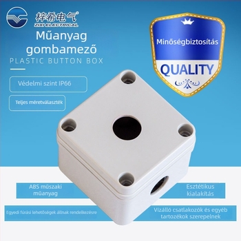 Műanyag gombos doboz ZX-AGS, vízálló, ZIXI ELECTRICAL