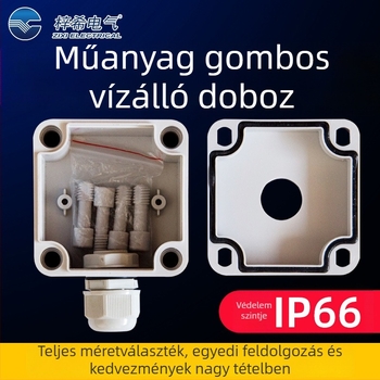 Műanyag gombos doboz ZX-AGS, vízálló, ZIXI ELECTRICAL