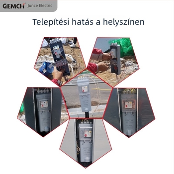 Junce vízálló utcai lámpa csatlakozó- és elosztó doboz, kapcsolóval és szivárgóáram védelemmel