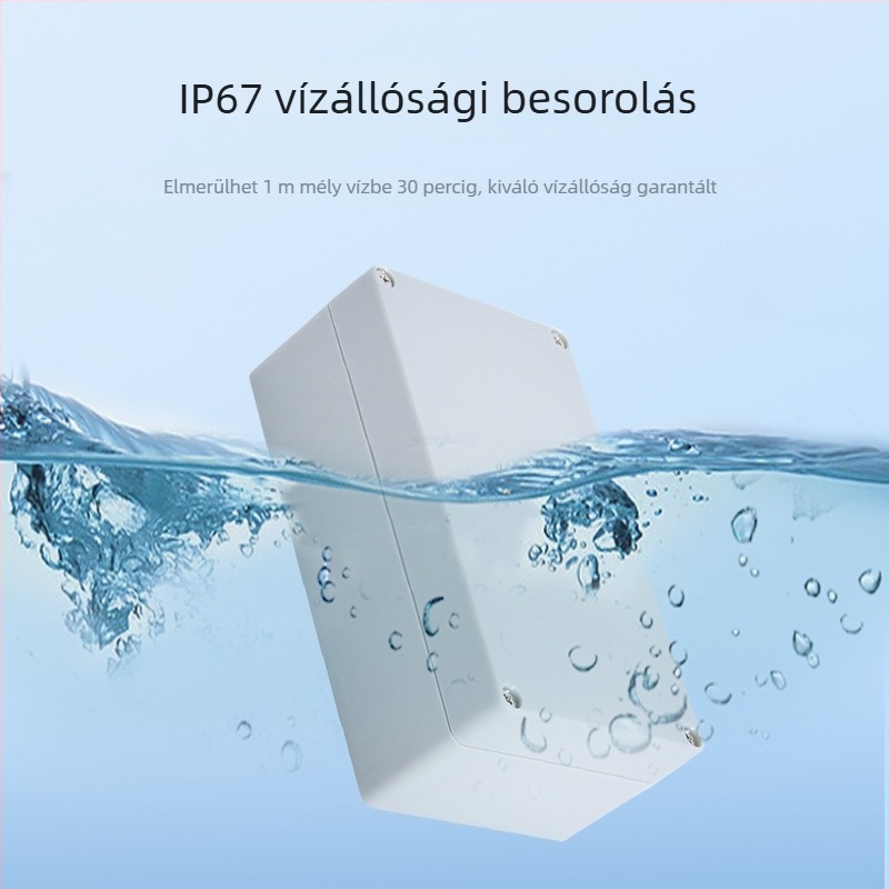 F sorozat vízálló csatlakozódoboz, műanyagból, tömített, kábelátvezetésre