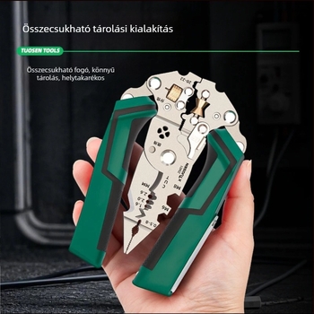 Ipari szintű többfunkciós elektromos huzalvágó, osztó és összecsukható toll, állítható tekercselés és nagy nyílású vágó