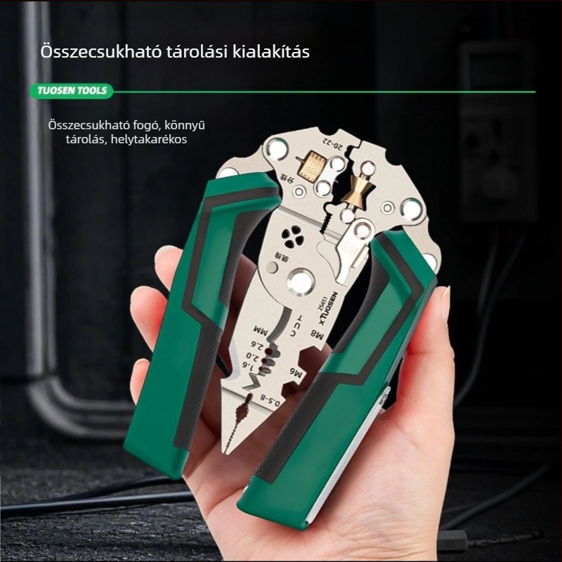 Ipari szintű többfunkciós elektromos huzalvágó, osztó és összecsukható toll, állítható tekercselés és nagy nyílású vágó