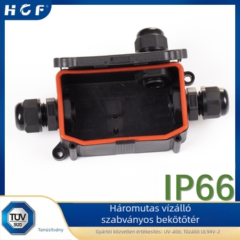 HCF B706-3P IP66 vízálló kültéri csatlakozó doboz, 3 pólus