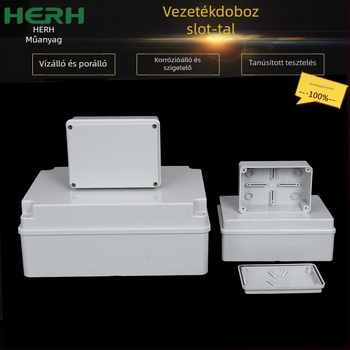 Kártyahelyes elosztódoboz IP66 vízálló, ABS fedél, víz- és porálló vezetékek, csavar nélküli szerelés