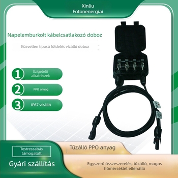 New Willow A4 csatlakozó doboz, ragasztóval töltött, IP67 vízálló, föld alatti, napelemekhez