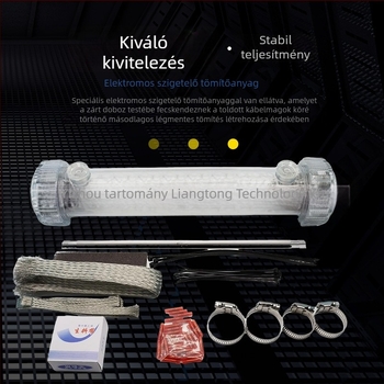 Kiváló minőségű karbantartás nélküli kábelcsatlakozó doboz jelzőkábelekhez, fekete, 14*4*0.9, modell HJD-M-P