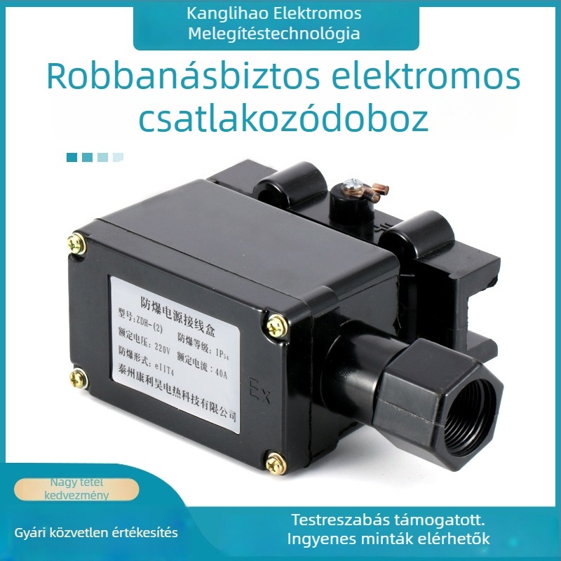 Robbanásbiztos tápegység-elosztódoboz fűtőszalaghoz, modell ZDB(-2), 840261218