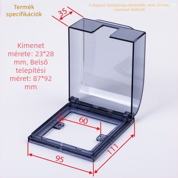 86-os típusú univerzális vízálló doboz fürdőszobai kapcsoló- és konnektorhoz - Gedun
